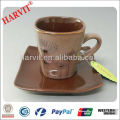 11oz Reactive Glazed Ceramics Square Mug Set